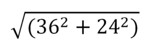 Formula teorema di Pitagora